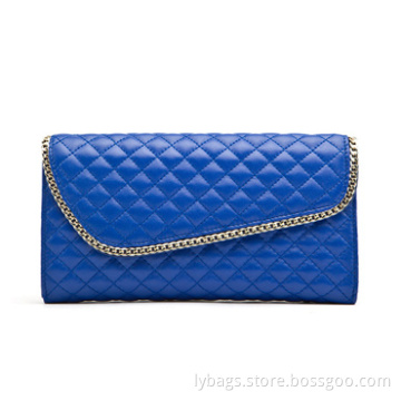 Clutch Bags with Metal Chain, Leather Pouches, Evening Bags, Ladies Bags